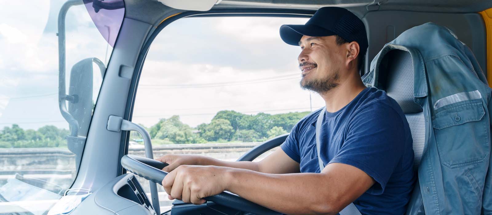 Smiling Truck Driver